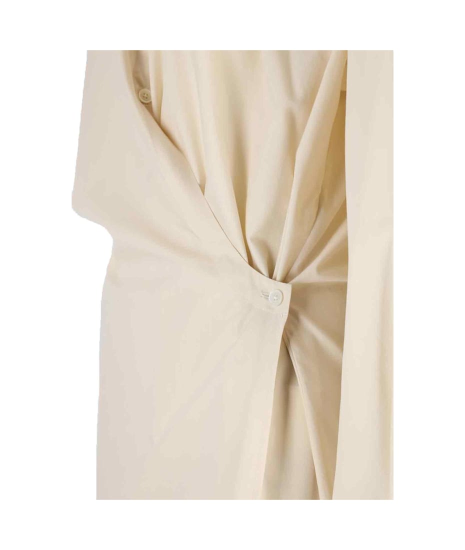 【送料&関税込】Lemaire Chemisier Midi Dress LEMAIRE Wrap-effect cotton-poplin midi shirt dress | NET-A