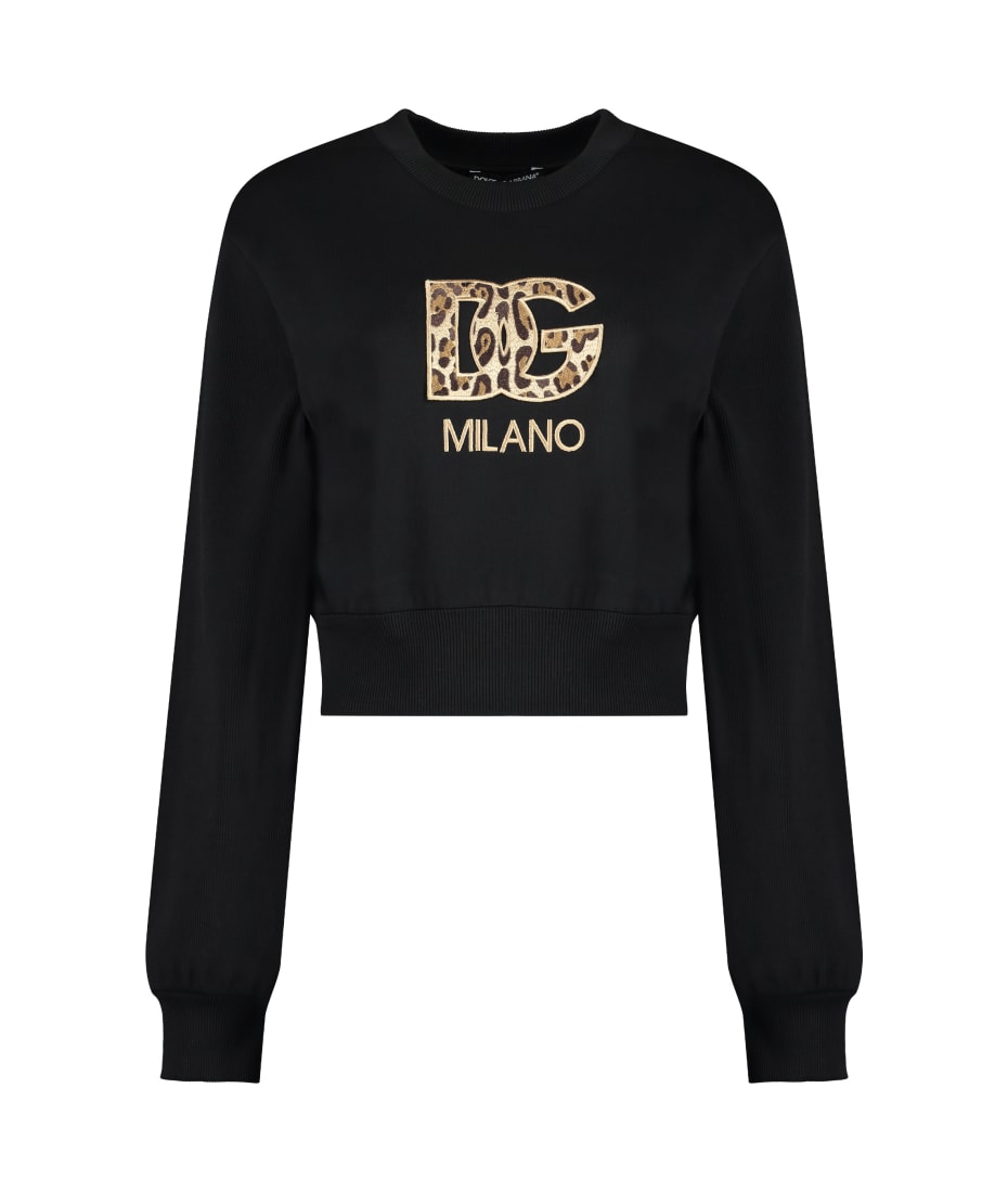 Dolce Gabbana Logo Detail Cotton Sweatshirt italist ALWAYS