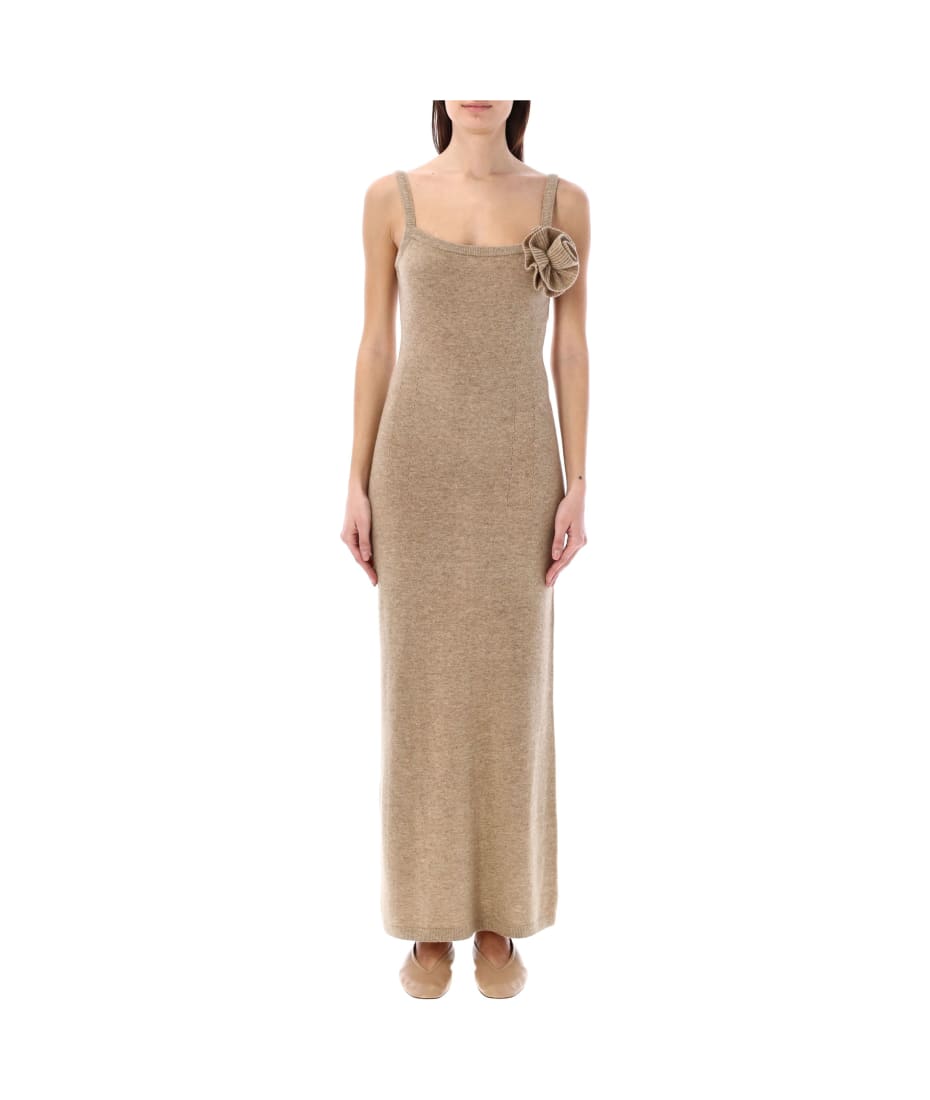 Camel fashion slip dress