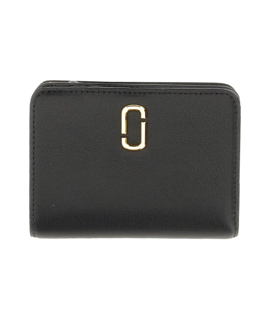 Marc Jacobs Black 'The Mini Compact' Wallet