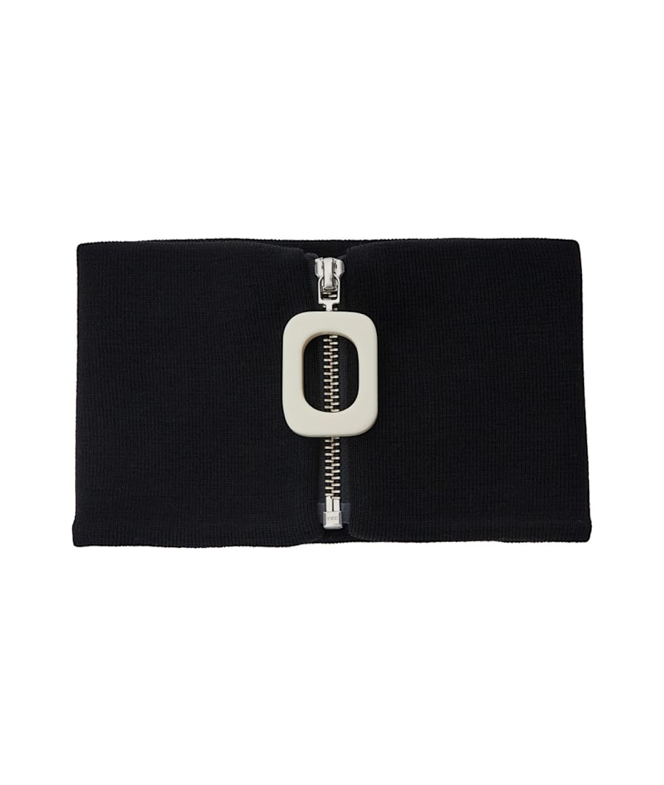 小物 JW ANDERSON neck band JW Anderson JWA zip-up Neckband | Black | FARFETCH
