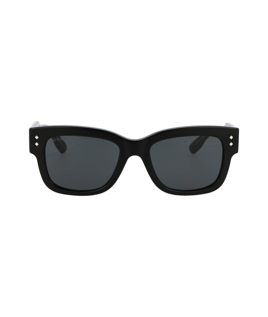 Gucci Eyewear Gg1217s Sunglasses rectangle-frame - 001 BLACK BLACK GREY