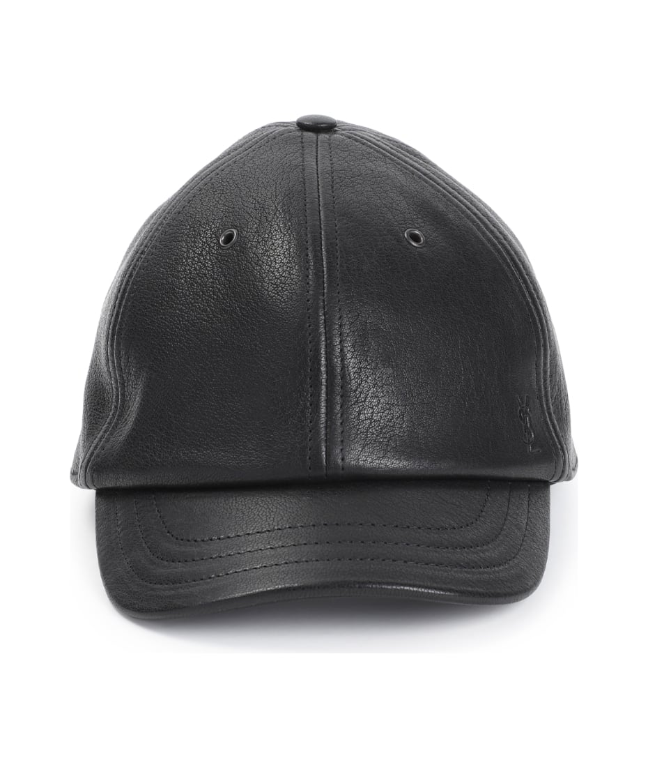 【送料&関税込】Saint Laurent Leather Cap Saint Laurent Leather Cap | italist