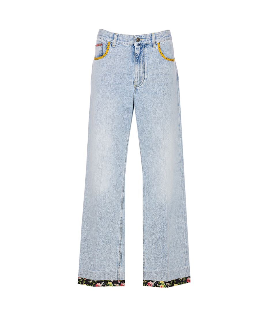 Valentino Garavani Embroidered Denim Pants | italist, ALWAYS