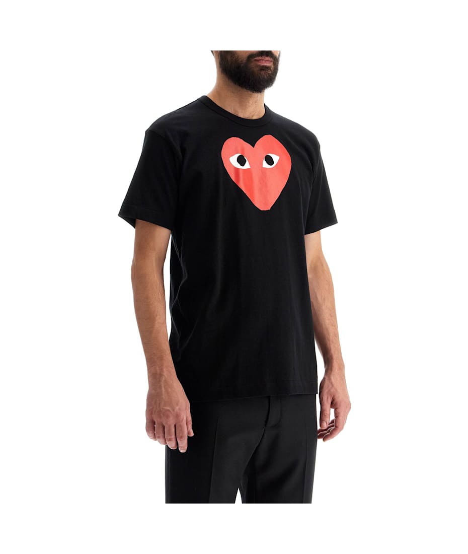 Comme des Garcons Play Heart Print T shirt italist ALWAYS LIKE A SALE