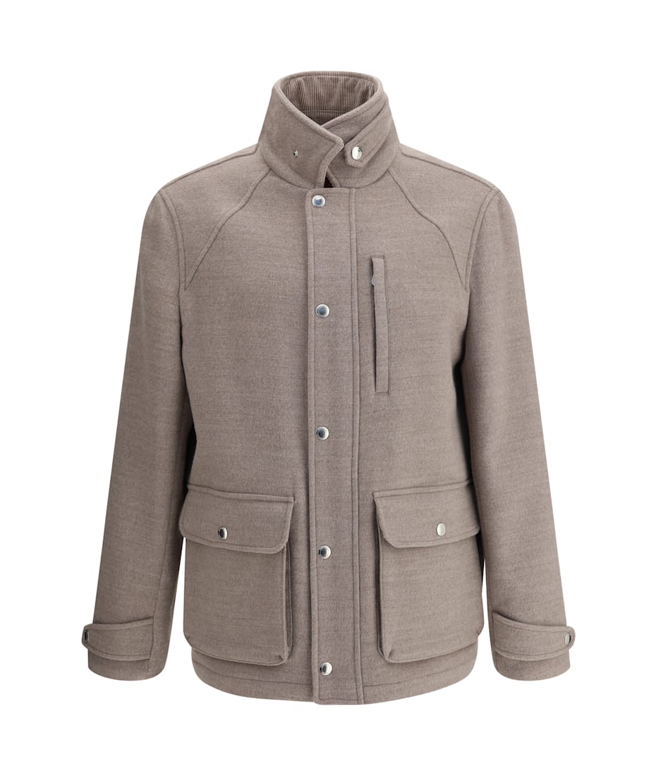 ジャケット BRUNELLO CUCINELLI Brunello Cucinelli Vichy Jacket Padded ribbed-cashmere jacket BRUNELLO CUCINELLI da donna