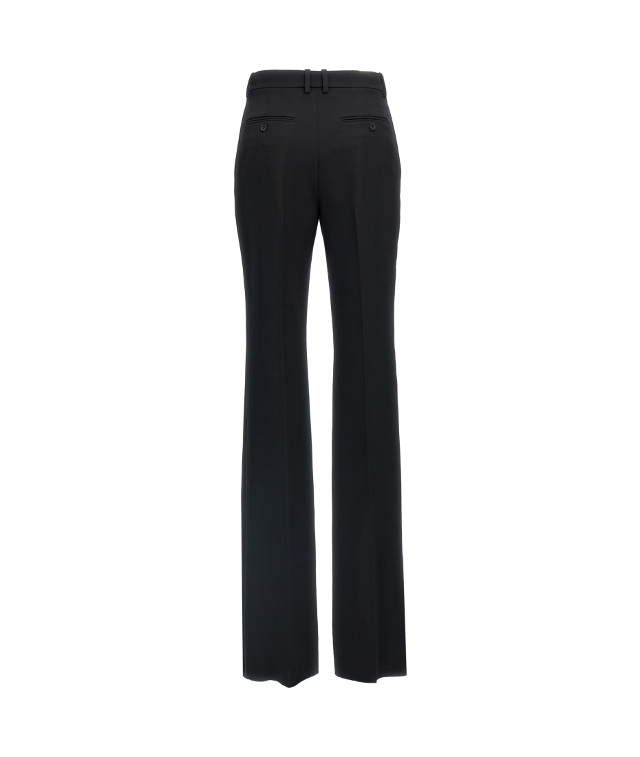 パンツ Saint Laurent FW24 Tuxedo pants (798935Y7E63 1000) Saint Laurent Flared Tuxedo Pants in Grain De Poudre | Saks