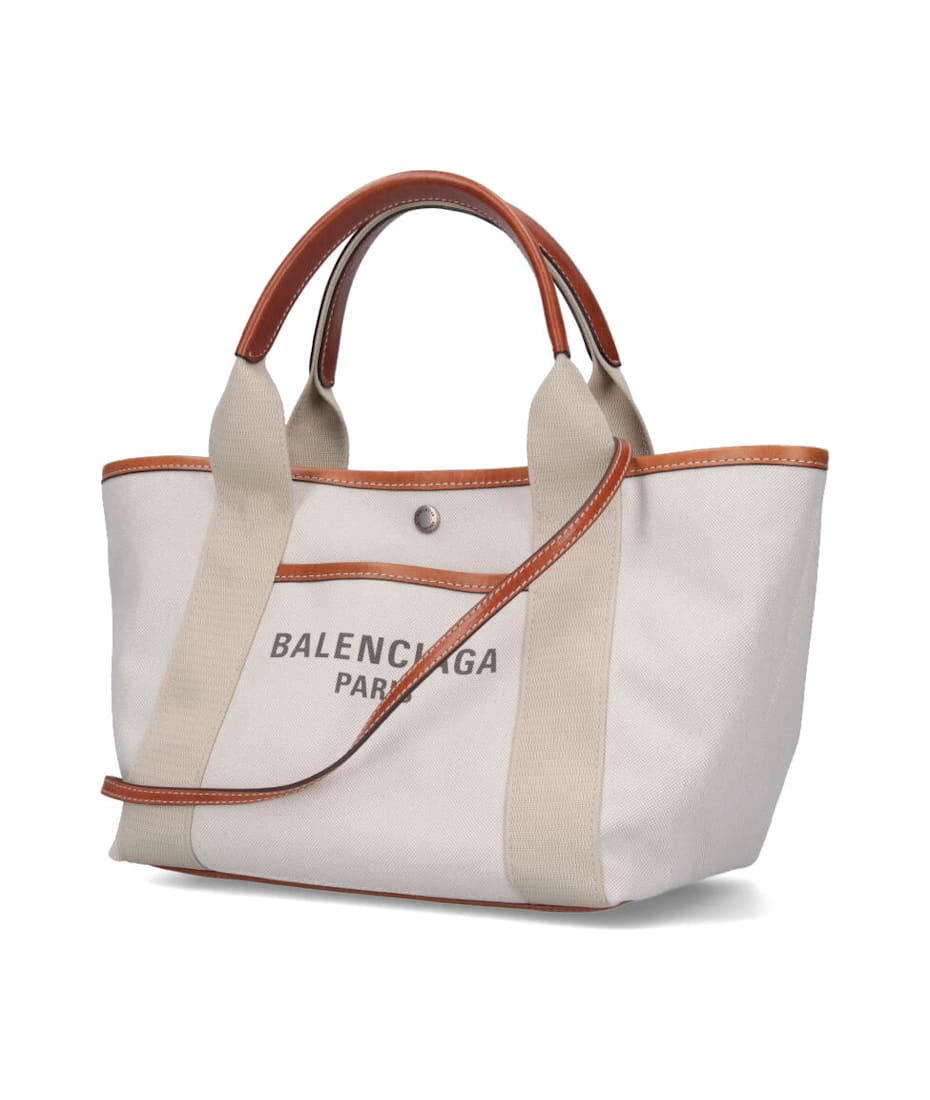 【関税&送料込】Balenciaga Sand Canvas Large Biarritz Shoppi Balenciaga Sand Canvas Large Biarritz Shopping Bag | Balardi