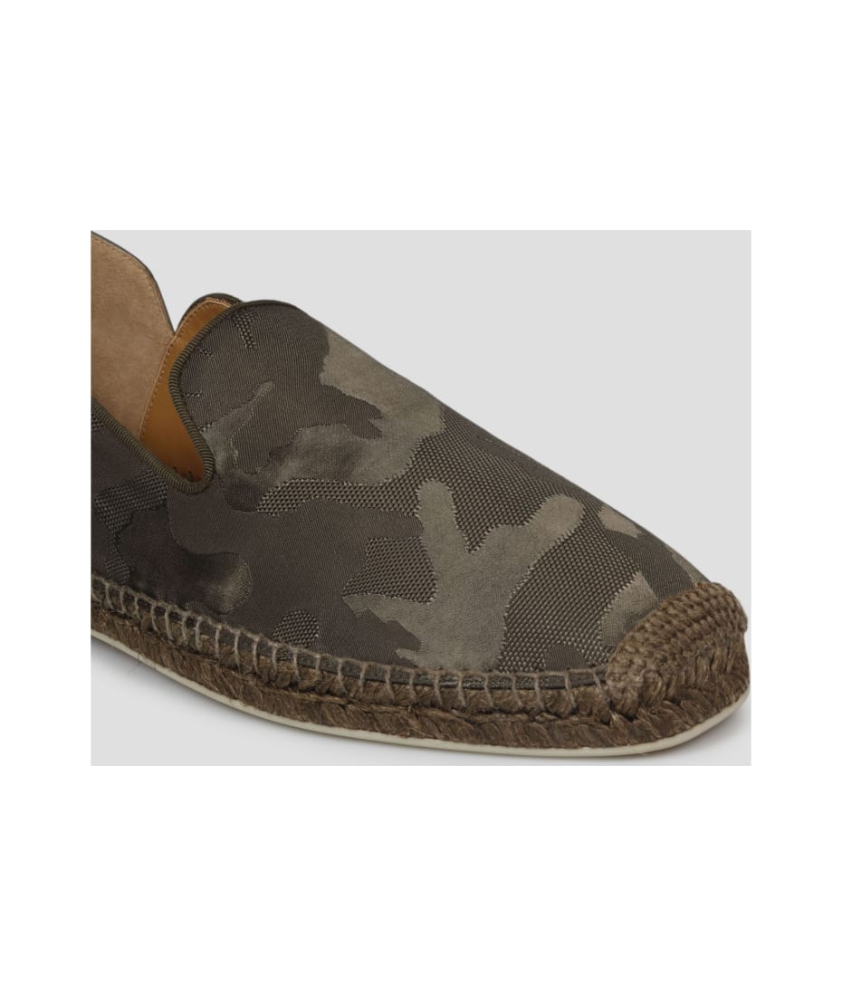 Christian Louboutin Dandelion Camouflage Spike Loafers in Gray for Men