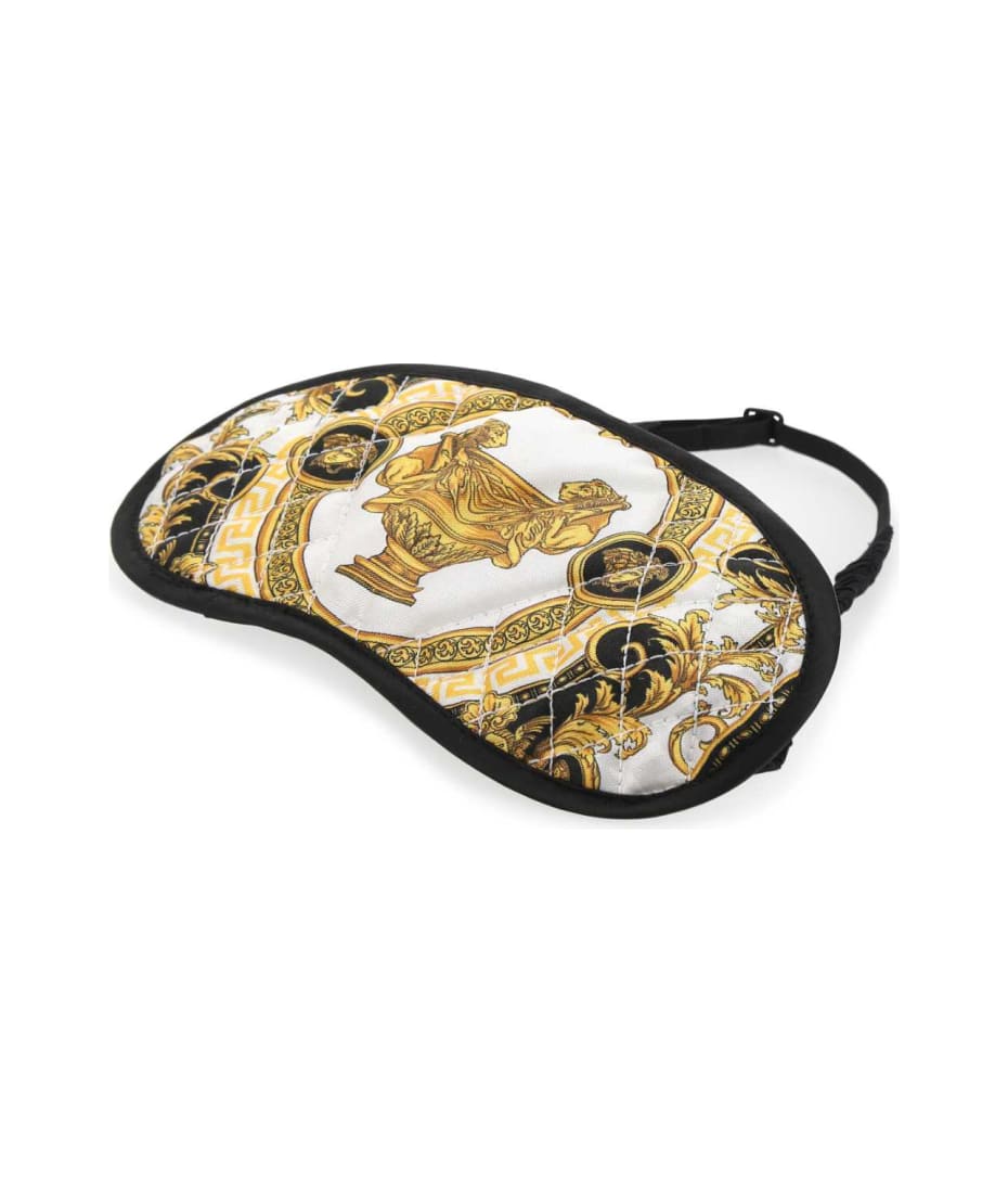マスク VERSACE Printed silk eye mask (ZMAS18104ZSEP0186 Z7011) VERSACE Crete de Fleur Sleep Mask ZMAS18104 ZSEP0186 Z7011