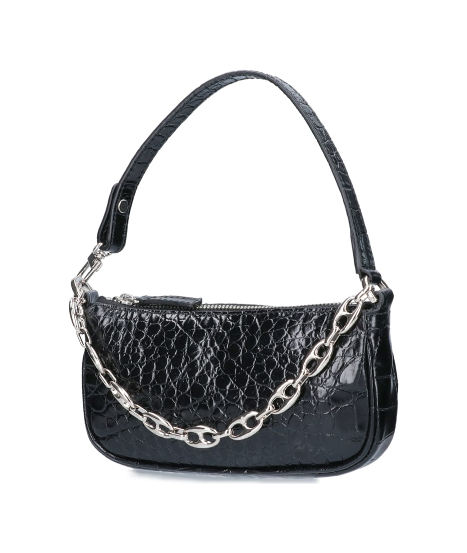 ハンドバッグ By Far Black leather mini Rachel handbag BY FAR 'rachel' Mini Bag | italist
