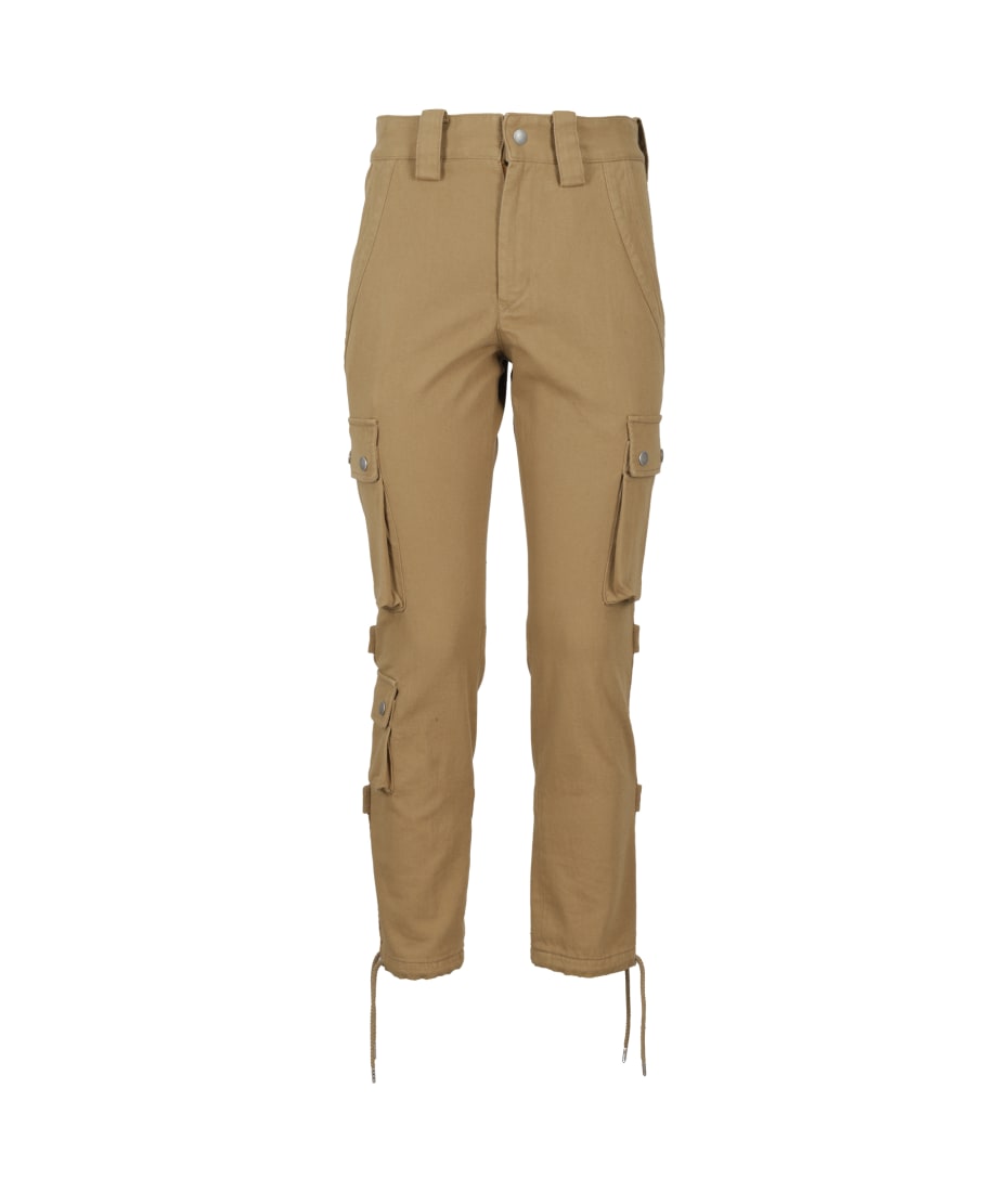 パンツ Isabel Marant Elodie Bronze Cotton Trousers With Isabel Marant Elodie Bronze Cotton Trousers With Utility