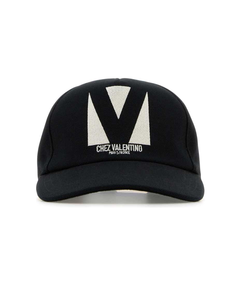 キャップ VALENTINO SS25 Black cotton baseball cap (6W2HDA41WGJ 9LP) Black cotton baseball cap – G&B