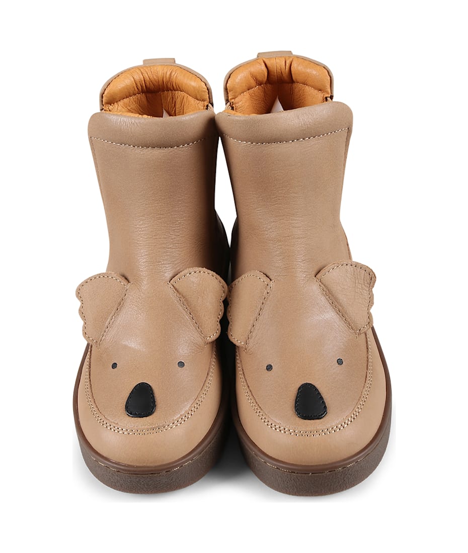 Donsje Brown Ankle Boots For Kids With Koala italist, ALWAYS