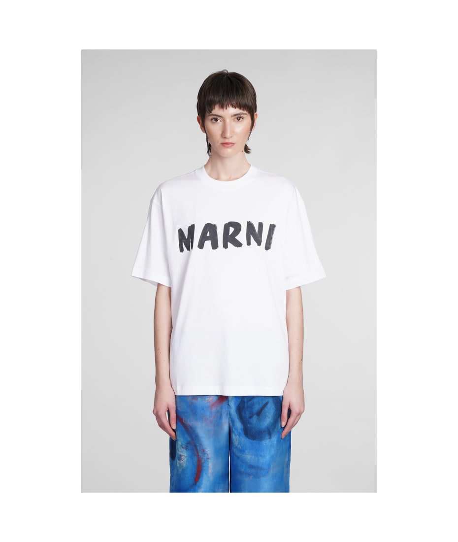 Marni T-shirt In White Cotton | italist