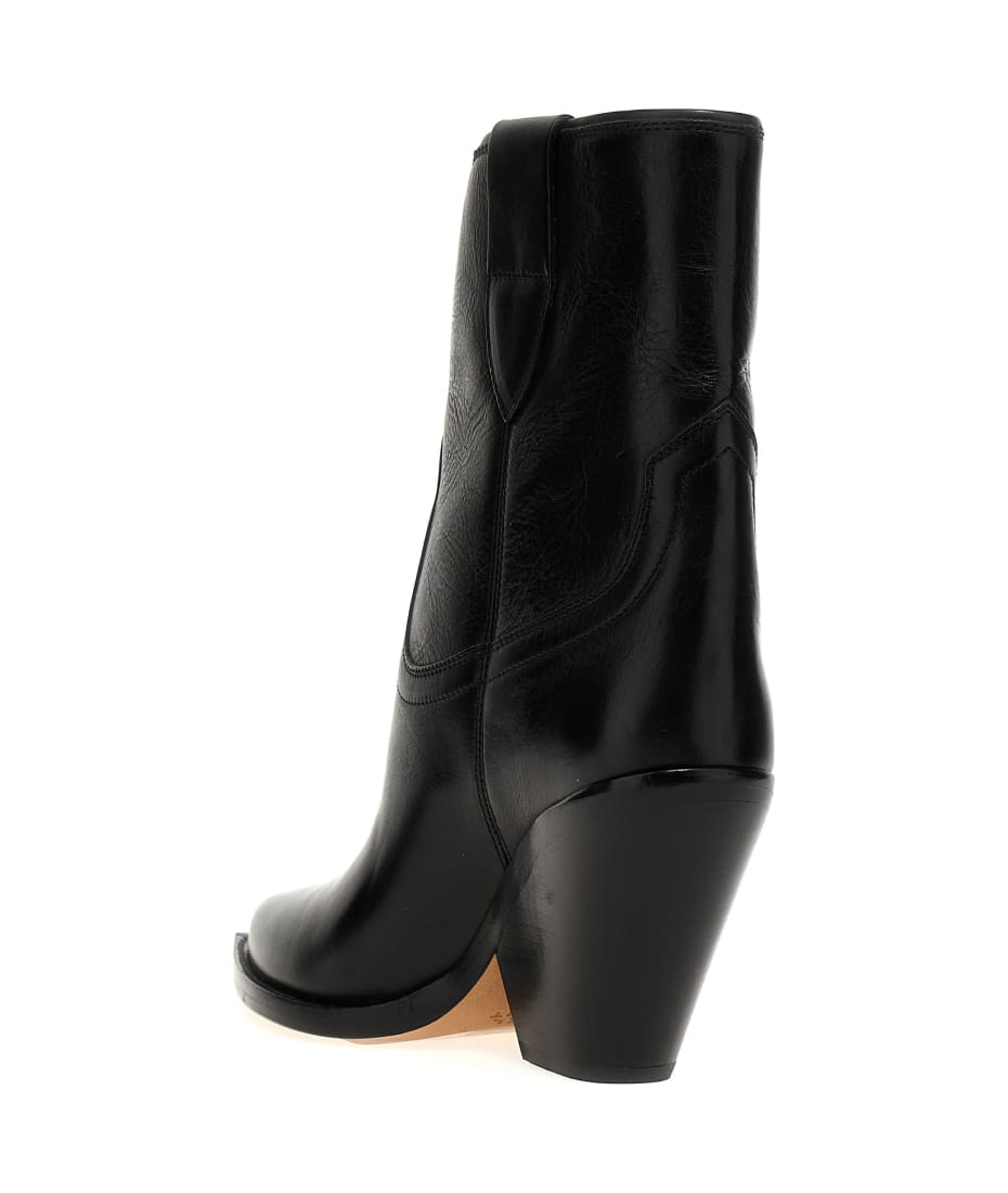 ブーツその他 ISABEL MARANT Leyane leather boots BLACK Leyane low Boots Woman black | ISABEL MARANT Official online