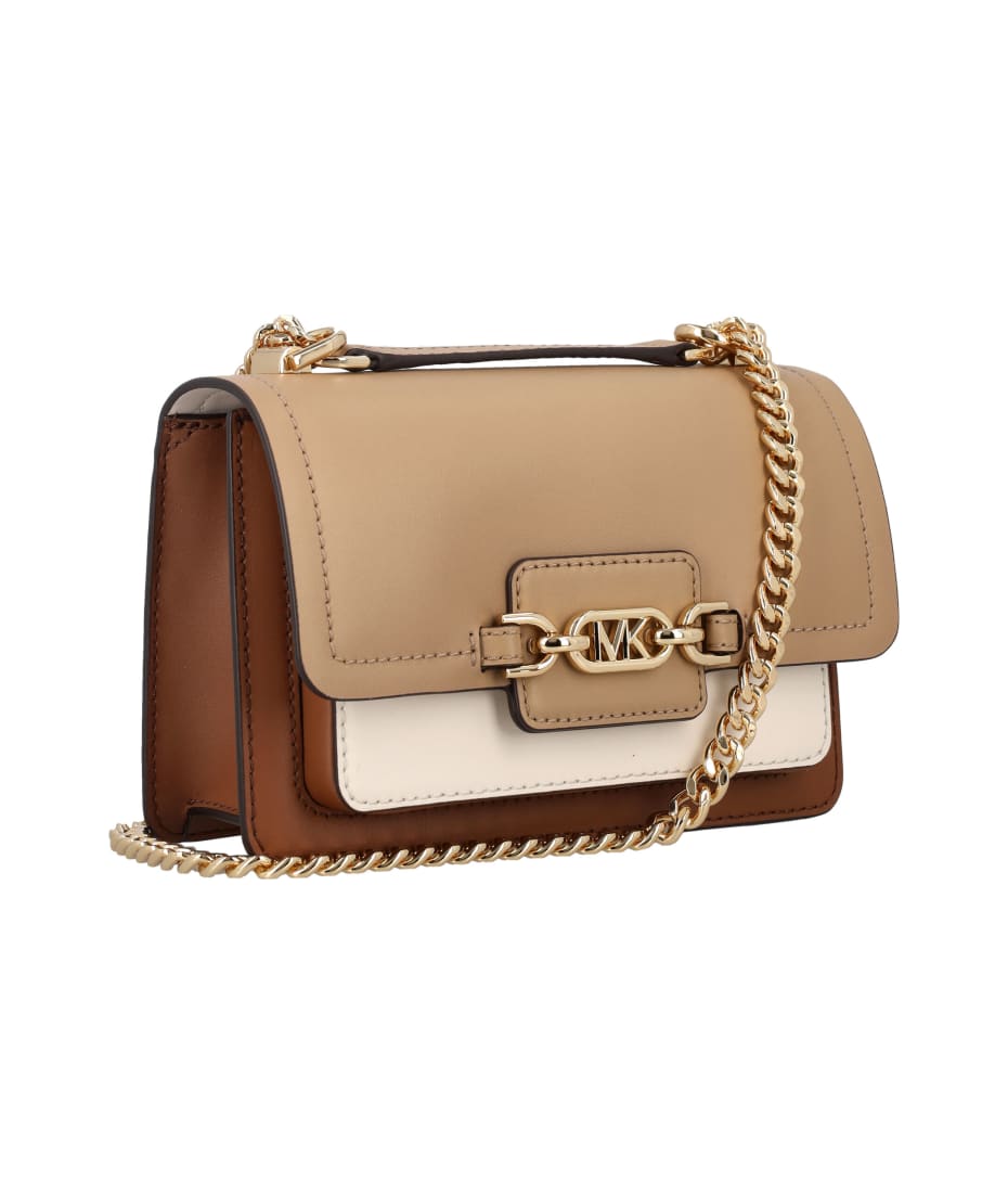 Michael Kors Shoulder Bags Heather Xs Women Leather Beige Light Brown