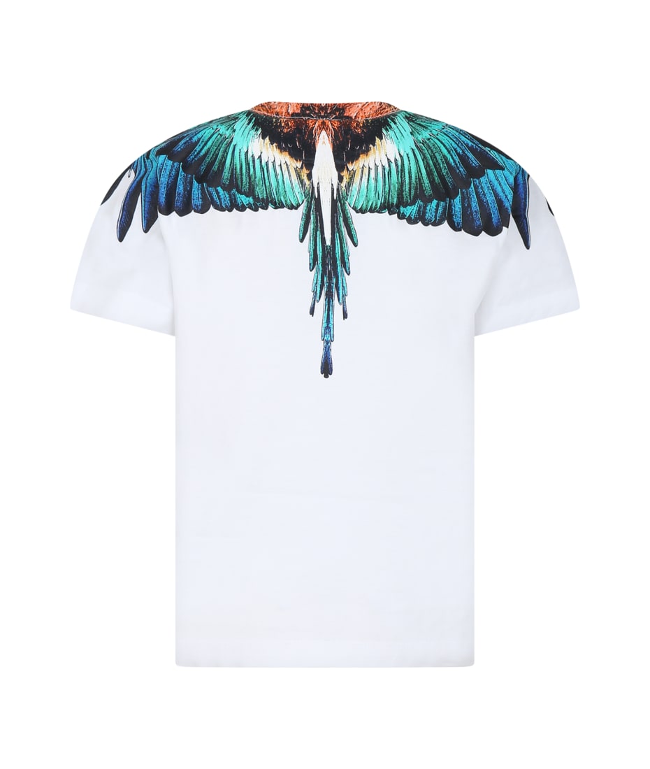 synet hurtig omfattende Marcelo Burlon White T-shirt For Boy With Wings | italist, ALWAYS LIKE A  SALE