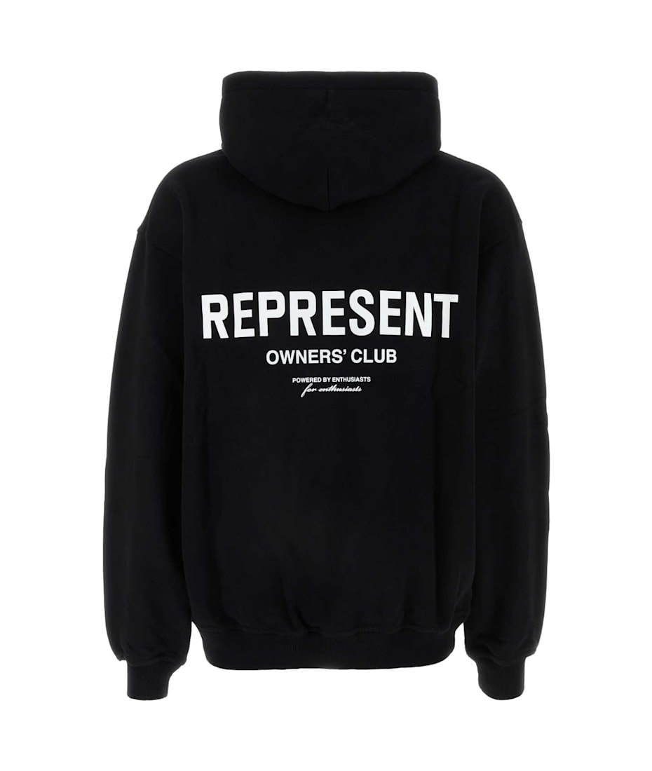 REPRESENT Black Cotton Sweatshirt | italist