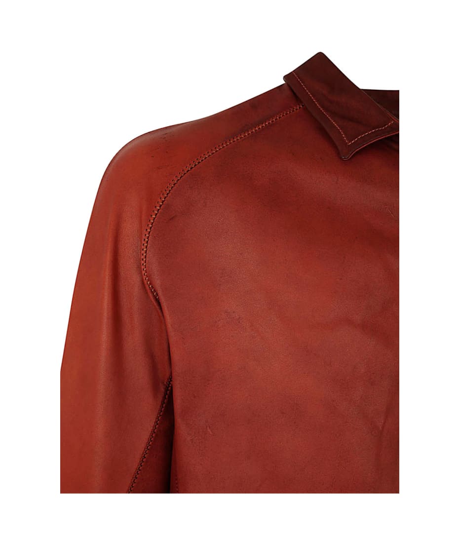 Isaac Sellam Long Leather Shirt - Rouge