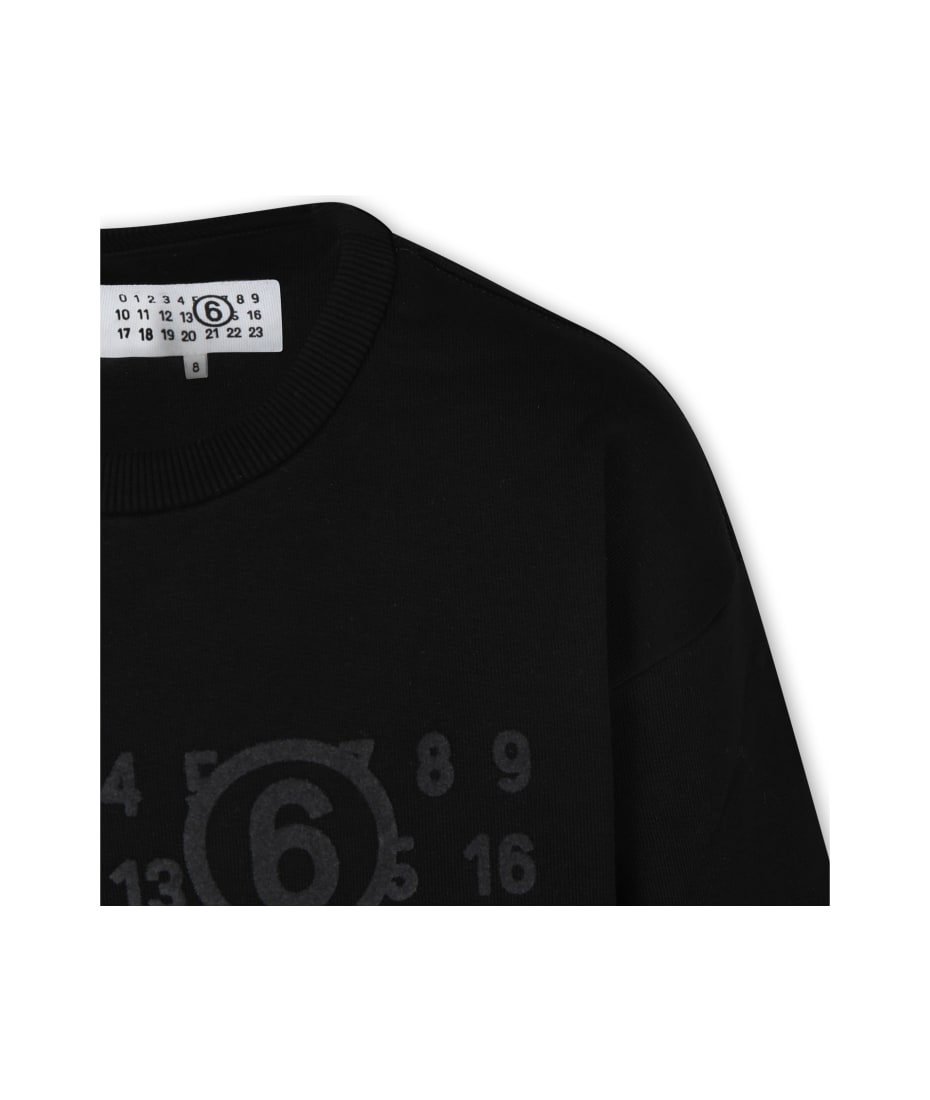 MM6 Maison Margiela ブラック トレーナー サイズ14 MM6 Maison Margiela ブラック トレーナー サイズ14