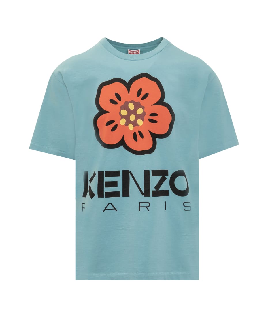 Kenzo Men's 'Boke Flower' T-Shirt M / Cyan