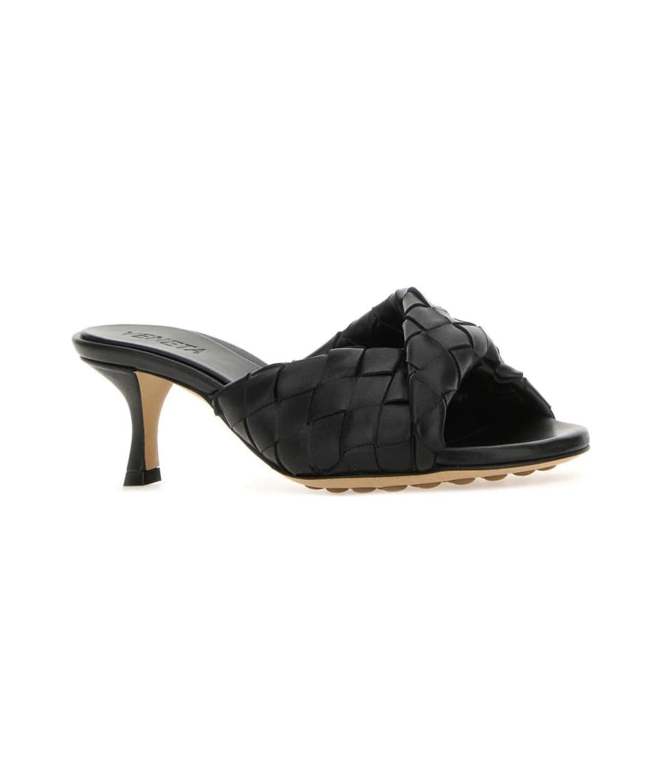 サンダル・ミュール Bottega Veneta Black Nappa Leather Blink Mules Bottega Veneta® Women's Blink Mule in Black. Shop online now.