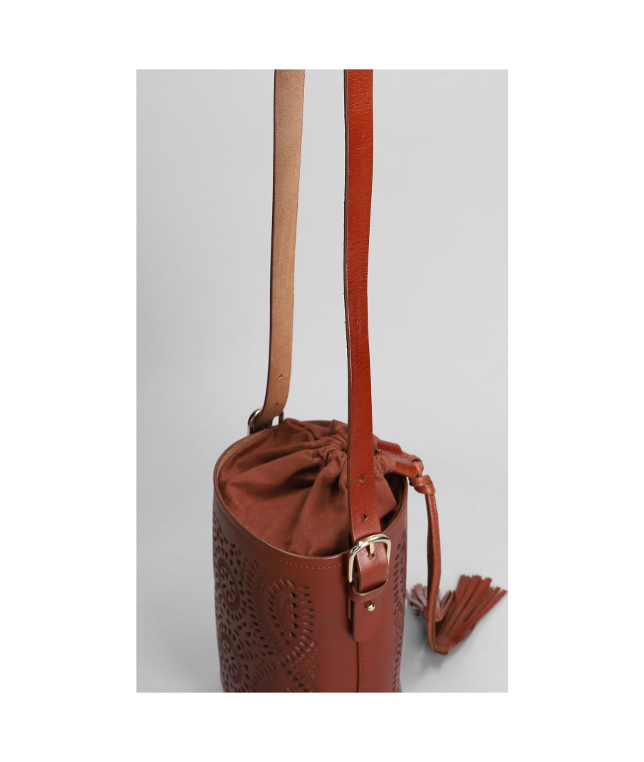 Antik Batik Galy Shoulder Bag In Brown Leather - brown