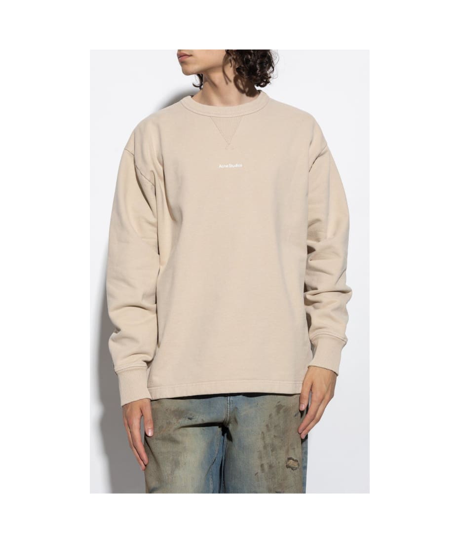 Acne Studios Logo Printed Crewneck Sweatshirt italist ALWAYS LIKE A SALE