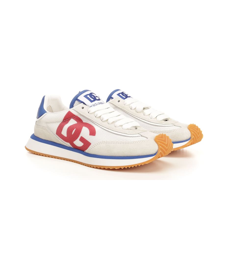 【関税&送料込】Dolce & Gabbana Dg Cushion Sneakers In Mesh Dolce&Gabbana Men's Mixed-Material DG Cushion Sneakers