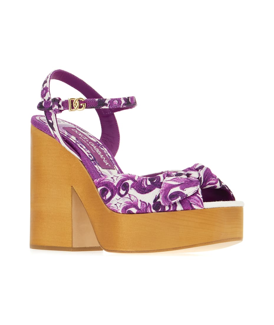 サンダル・ミュール Dolce & Gabbana SS25 SANDALO CON LOGO (CQ0592 A103780999) DOLCE & GABBANA DG Logo Leather Straps Sandals Heels Pumps