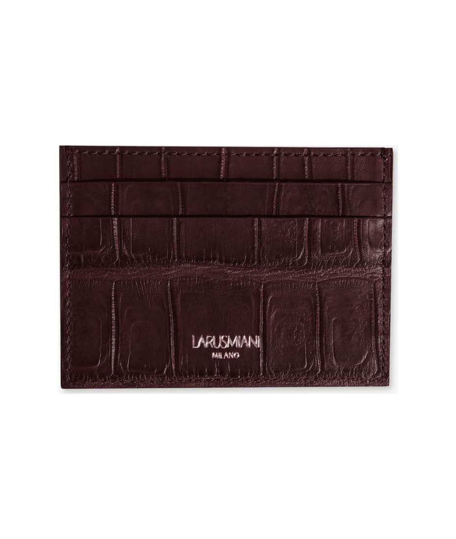 Larusmiani Card Holder "asset" Wallet - Brown