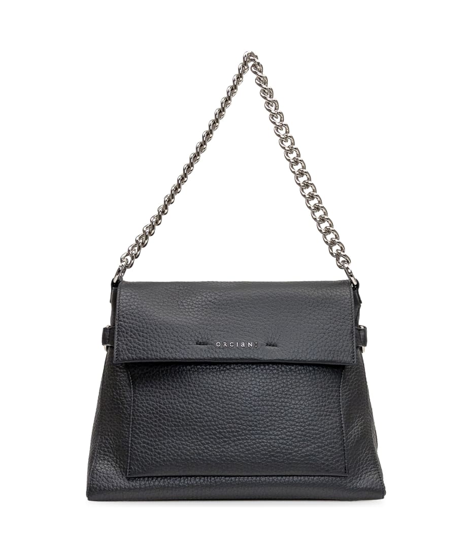 Dama Soft Midi leather bag with shoulder strap