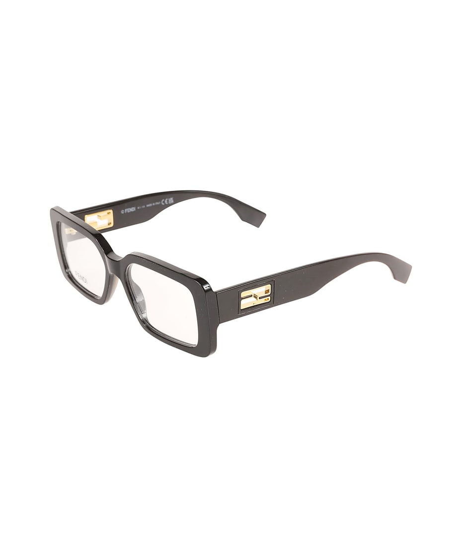 Fendi Square Frame Clear Lense Glasses | italist