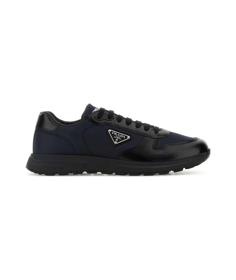 Prada Two-tone Nylon And Leather Prax 2.0 Sneakers | italist