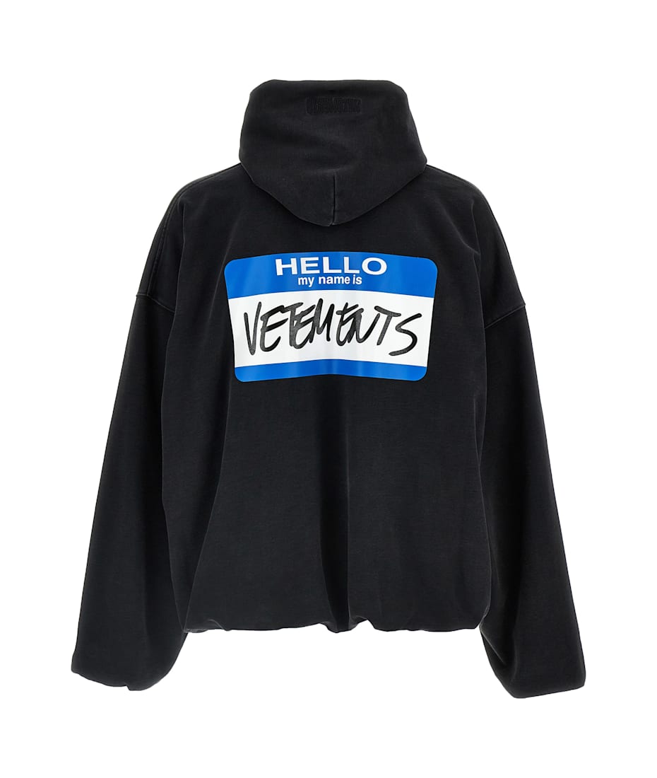VETEMENTS ブラック 黒 スウェット my name is VETEMENTS ブラック 黒 スウェット my name is