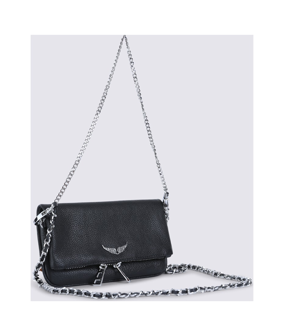 Zadig & Voltaire Black Leather Rock Nano Shoulder Bag