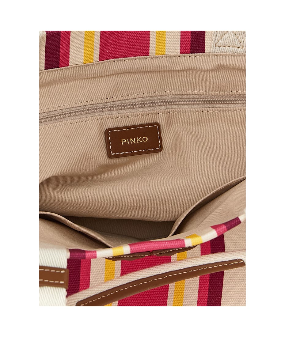 トートバッグ PINKO Maxi stripes shopping bag Multicolor Pinko Maxi Stripes Shopping Bag | italist