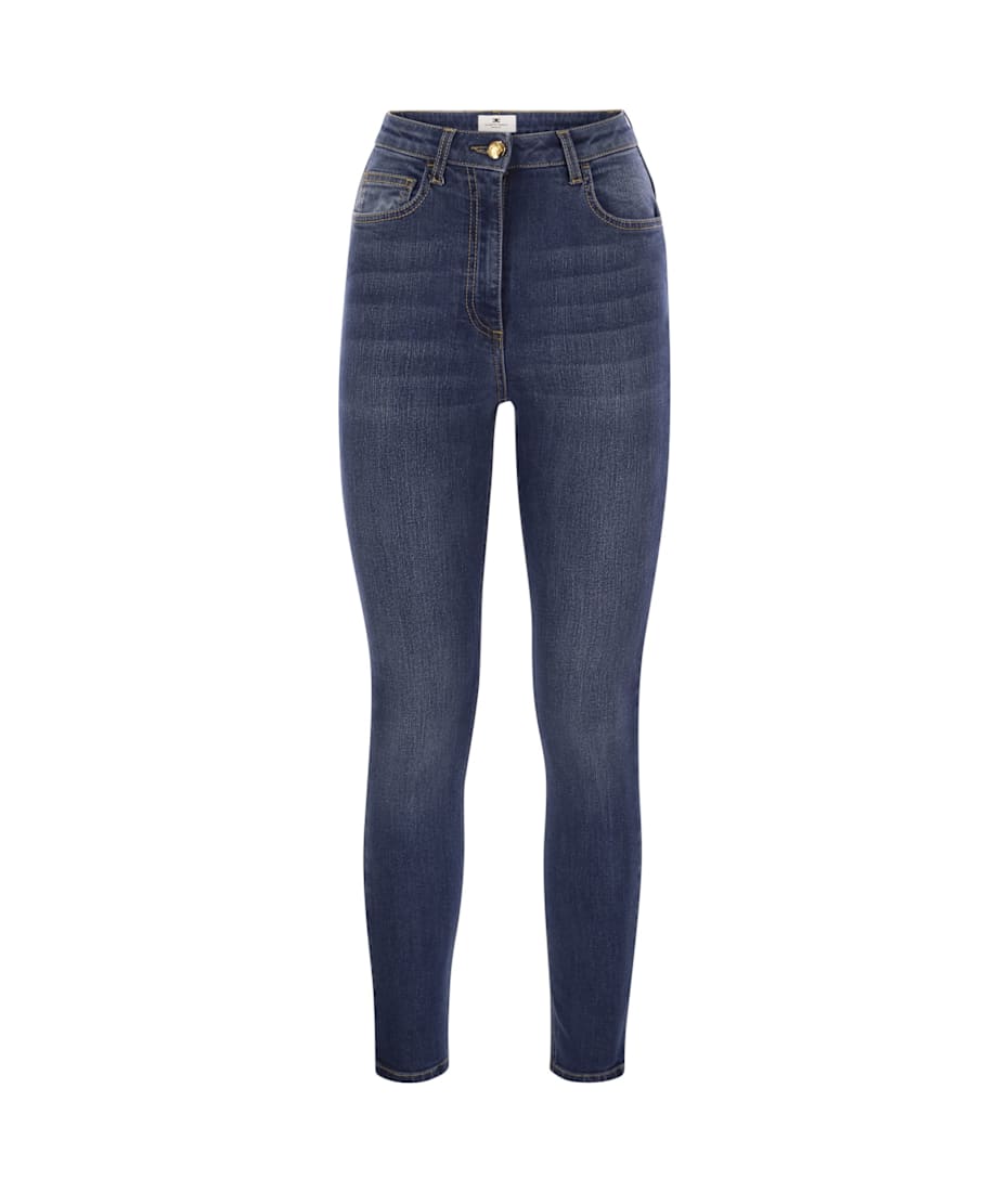 Elisabetta Franchi Stretch Cotton Skinny Jeans | italist, ALWAYS LIKE A SALE