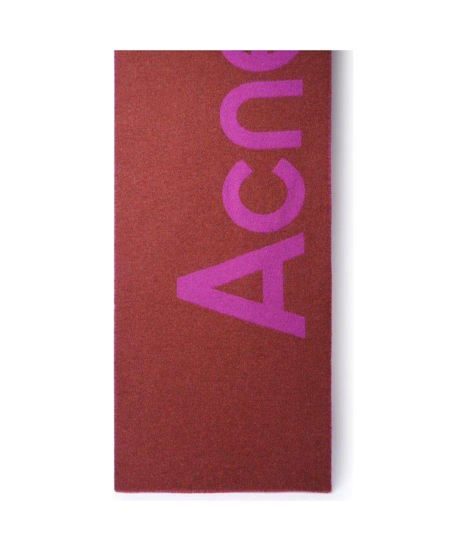 Acne Studios Wool Blend Scarf - Fucsia