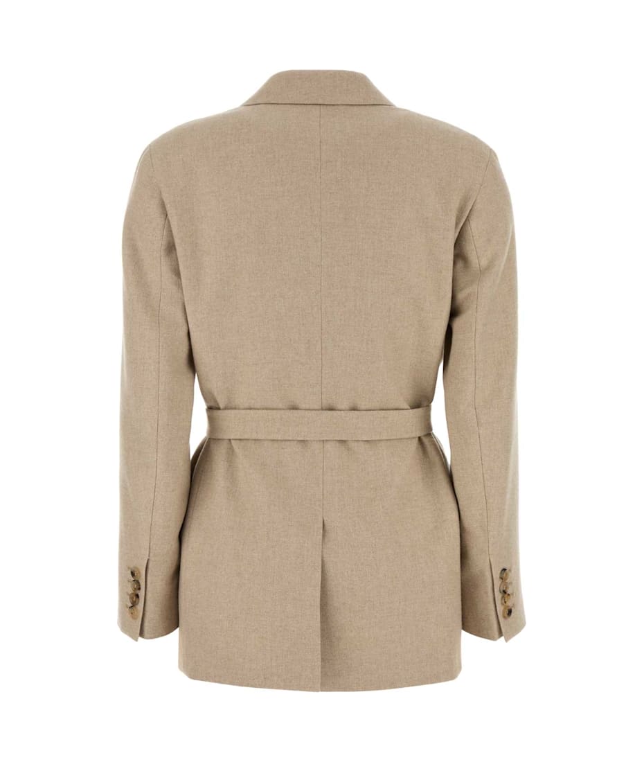 【送料&関税込】Max Mara Cappuccino Wool Blend Randers Blaze Max Mara Cappuccino Wool Blend Randers Blazer | italist