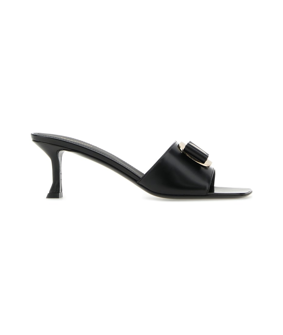 サンダル・ミュール SALVATORE FERRAGAMO Zelie Ferragamo Zelie ミュール | ブラック | FARFETCH JP