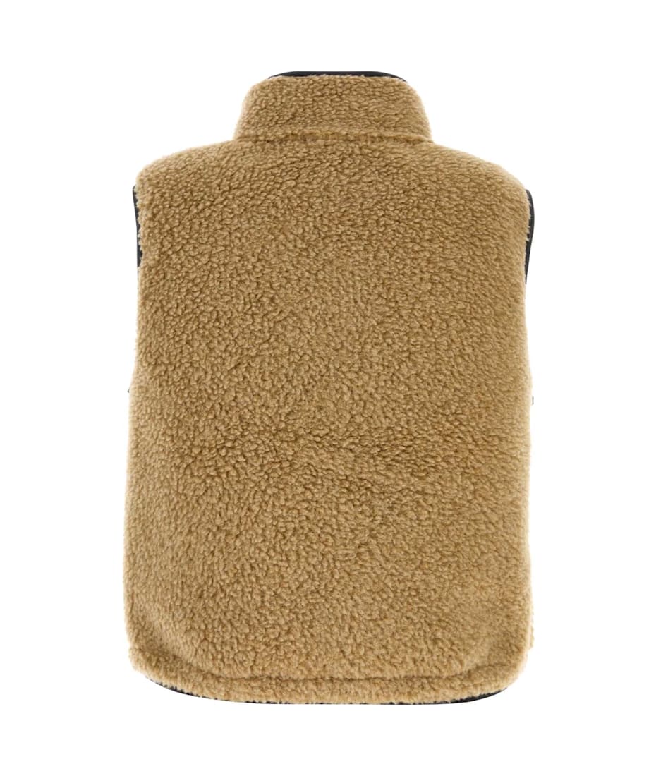 【関税&送料込】Burberry Camel Teddy Fabric Vest Burberry Camel Teddy Fabric Vest | italist