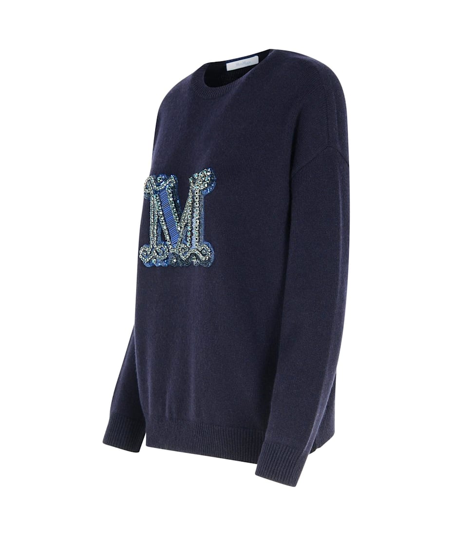Max Mara 'vicolo' Sweater In Blue Cashmere Blend | italist, ALWAYS