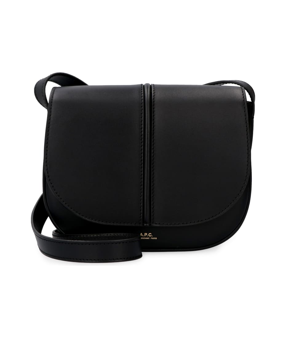 Betty Medium Leather Crossbody Bag in Black - A P C