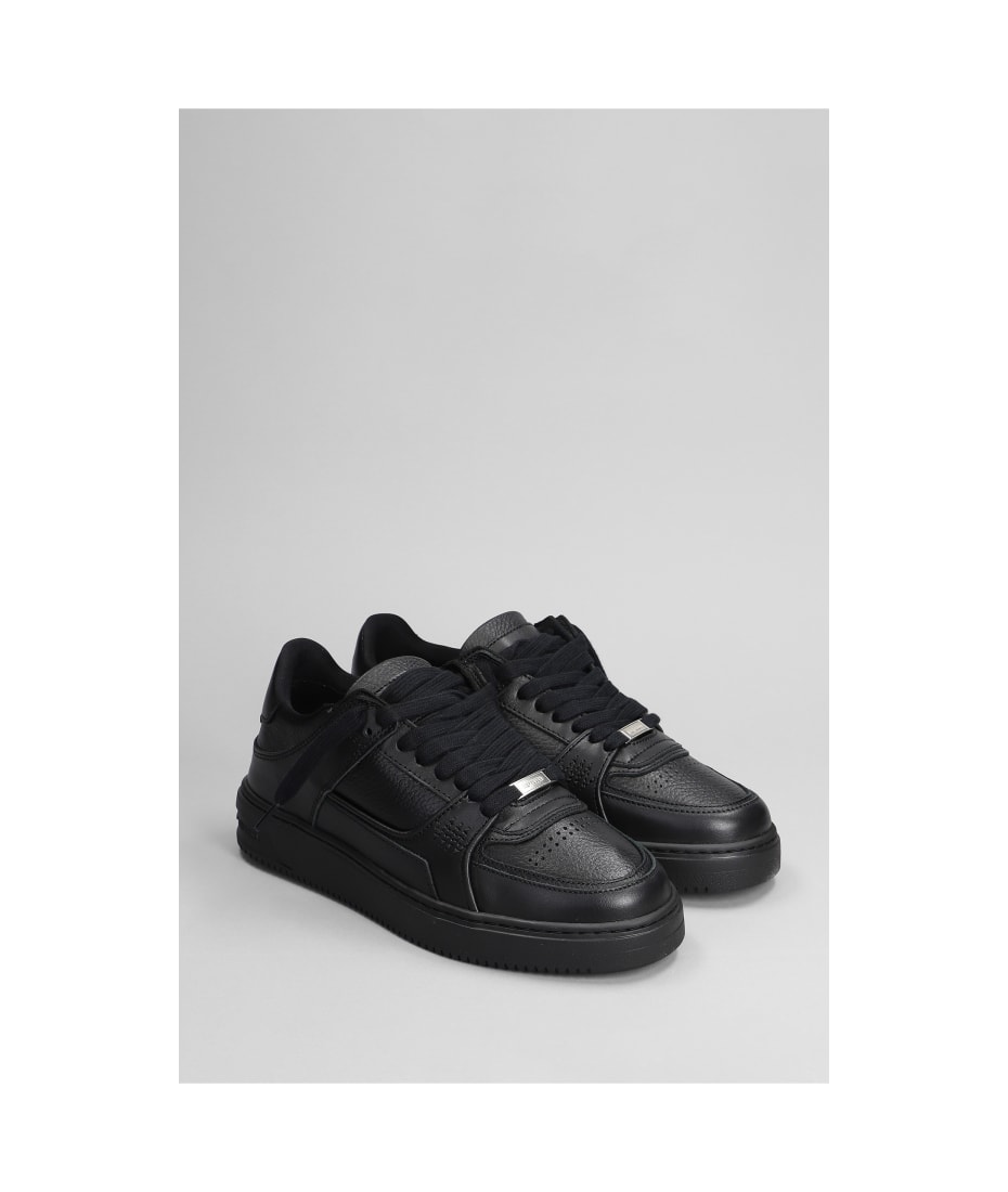 【関税込み】Represent ブラック Apex スニーカー REPRESENT Apex Sneakers In Black Leather Sneakers | italist