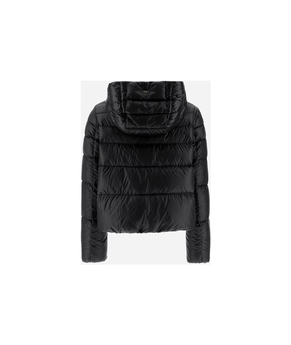 Herno Black Nylon Down Jacket | italist