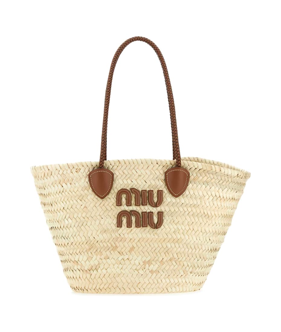 トートバッグ Miu Miu Miu Miu Palm Shopping Bag Miu Miu Palm Shopping Bag トートバッグ 通販 | italist