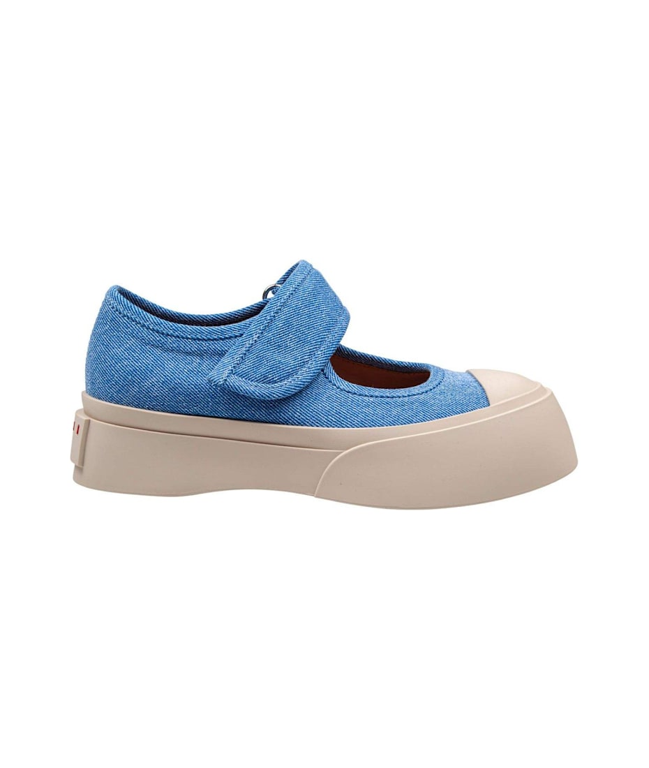 スニーカー MARNI NAPPA LEATHER MARY JANE SNEAKER Black nappa leather Mary Jane sneaker | Marni