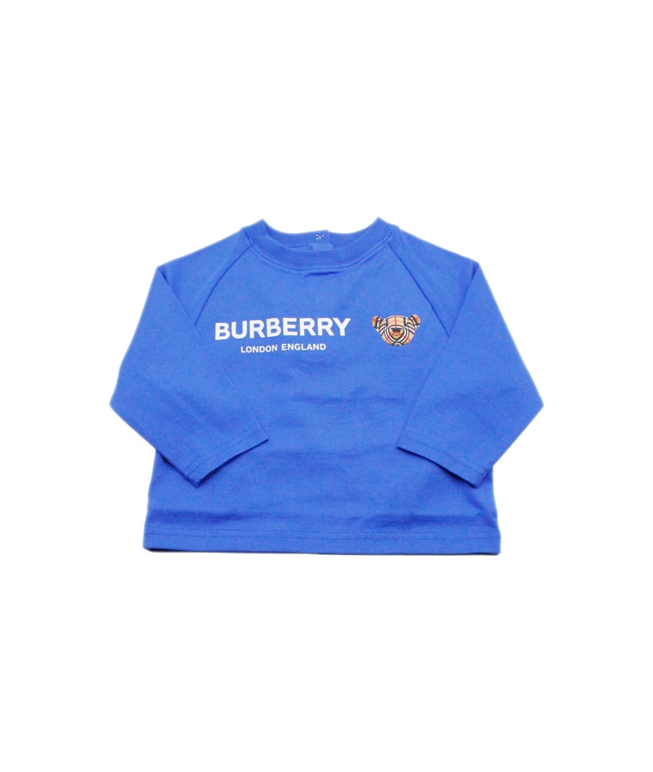 burberry shirt with blue writing